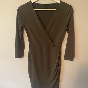 V-neck wrap dress